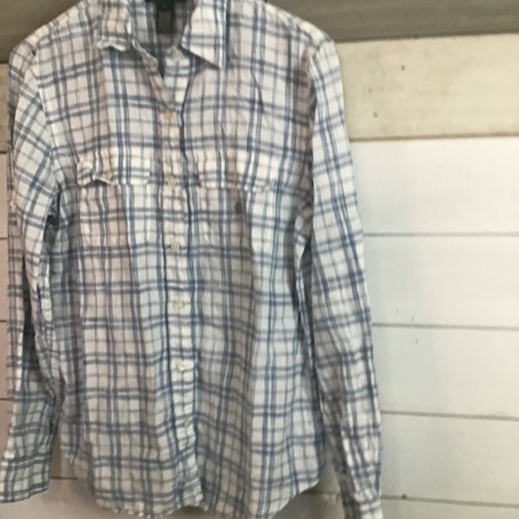 Back To School Ralph Lauren Shirt Mens Size S 100% Linen - Picture 3 of 9